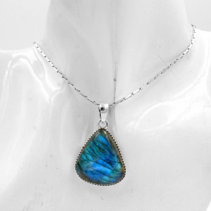Labradorite Pear Pendant