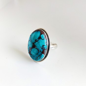 925 Sterling silver Turquoise Ring (Ring-253)