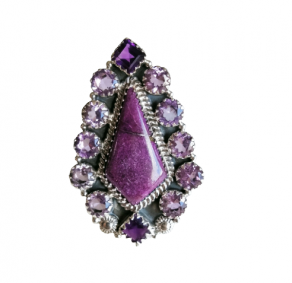 Purpurite 925 Sterling Silver Ring Ring-62