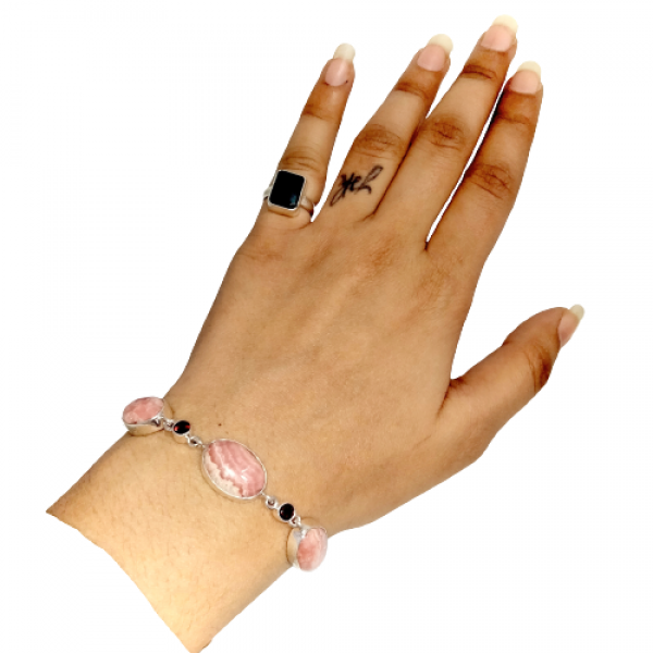 Rhodochrosite Bracelet B-RDC-58