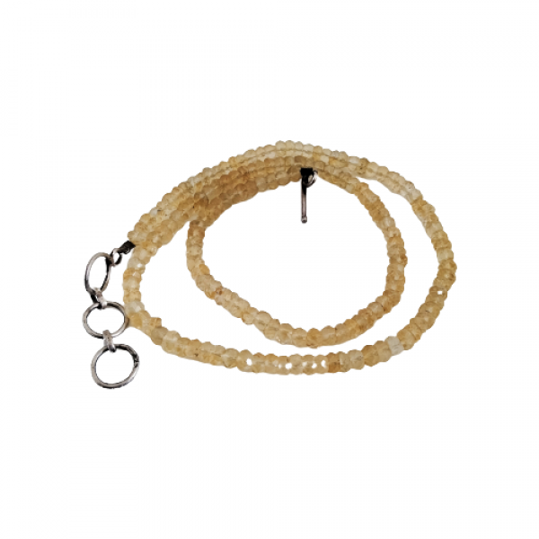 1 Line Strand Citrine Beads Necklace BDS-N-001-3