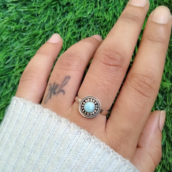 Larimar Ring (CST-RING-06) CST-RING-06