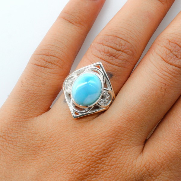 Larimar Ring (CST-RING-35) CST-RING-35