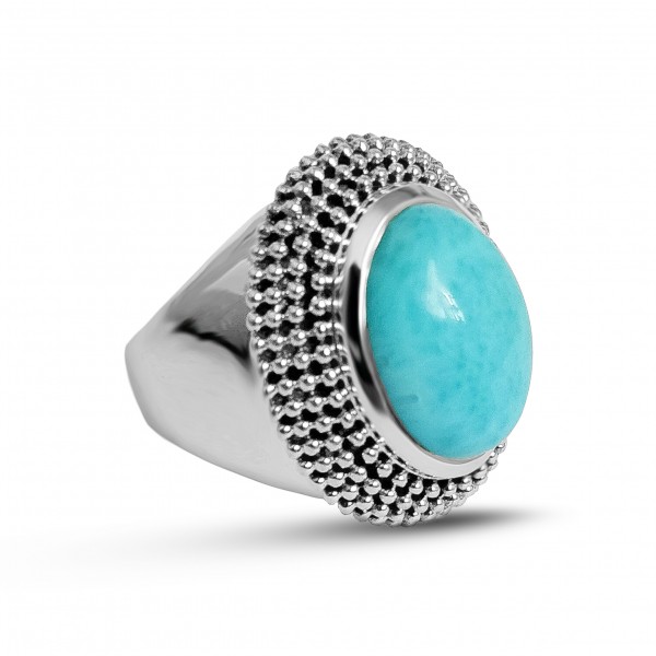 Larimar Ring (CST-RING-38) CST-RING-38
