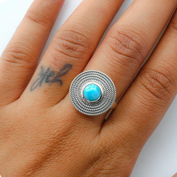 Larimar Ring (CST-RING-39) CST-RING-39