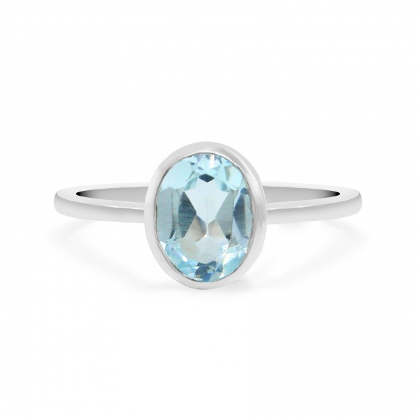 Blue Topaz Ring (CST-RING-BT-57) CST-RING-BT-57