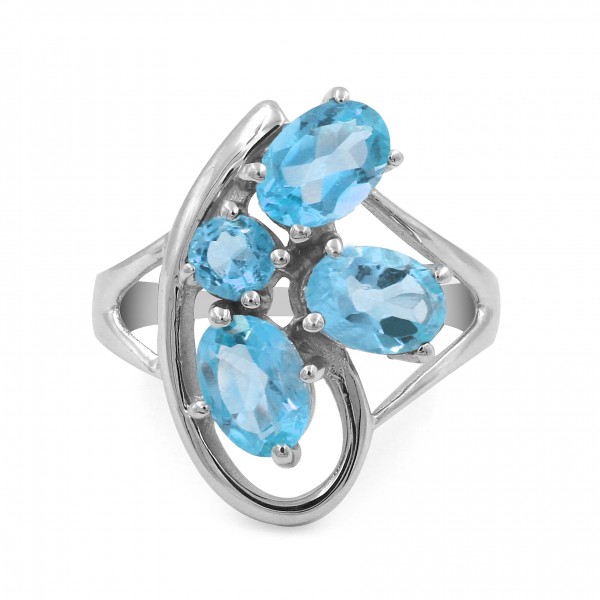 Blue Topaz Ring (CST-RING-BT-58) CST-RING-BT-58