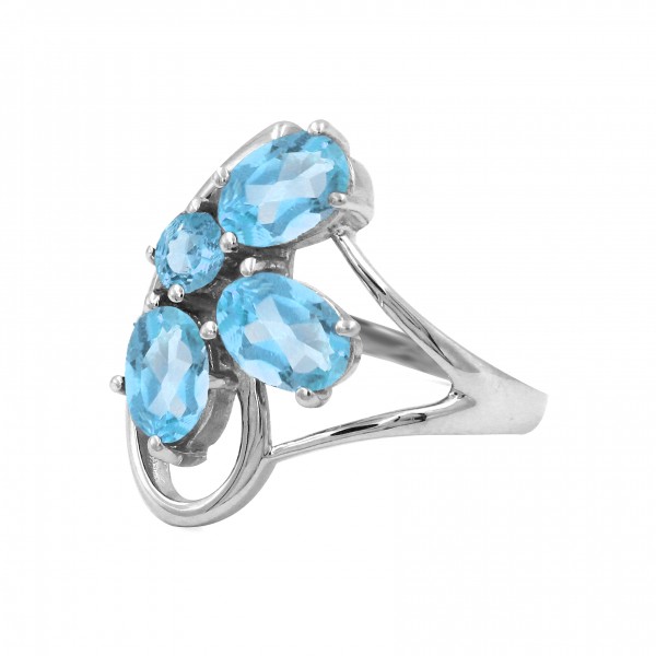 Blue Topaz Ring (CST-RING-BT-58) CST-RING-BT-58