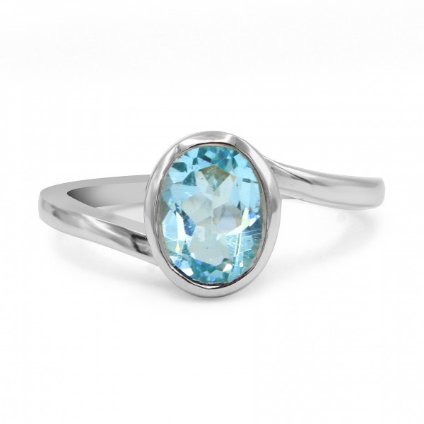 Blue Topaz Ring (CST-RING-BT-61) CST-RING-BT-61