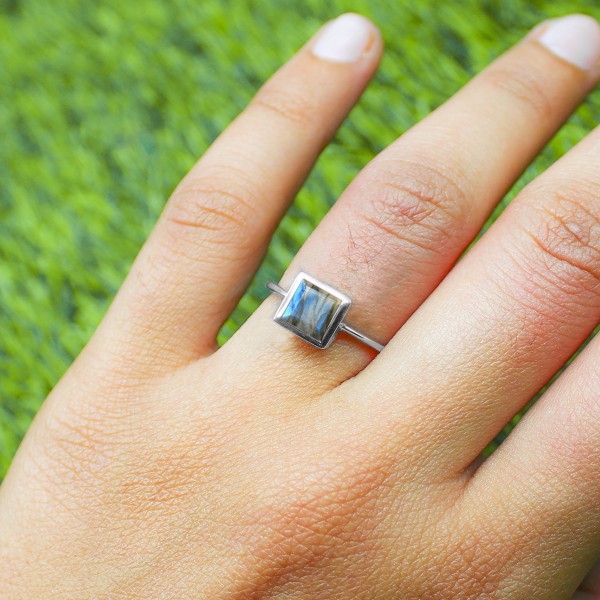 Labradorite Ring (CST-RING-LBR-59) CST-RING-LBR-59