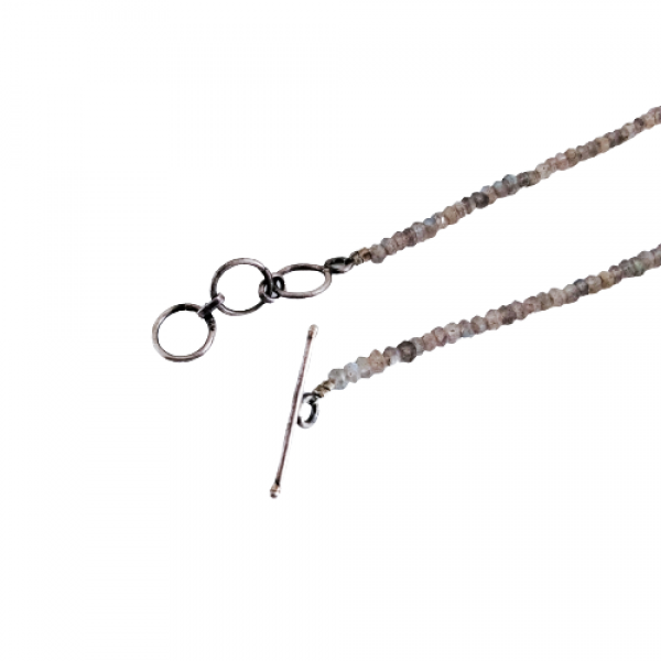 1  Line Strand Labradorite Beads Necklace BDS-N-001-4