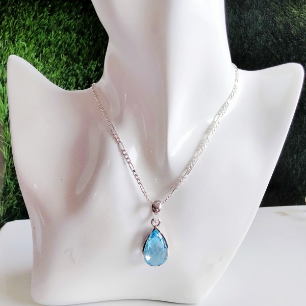 Blue Topaz Pendant PT-BT-09