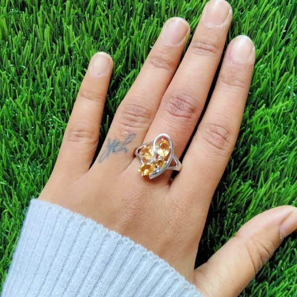 Citrine Ring (CST-RING-CT-58) CST-RING-CT-58