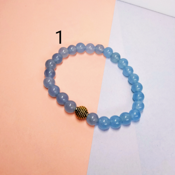 Aquamarine Beads Bracelet MJ_BR_AQ_105