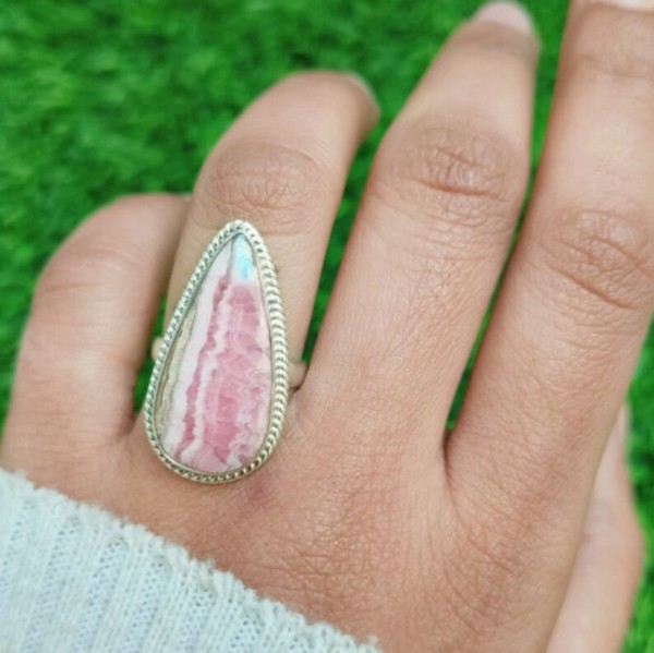 Rhodochrosite Ring RING-1128