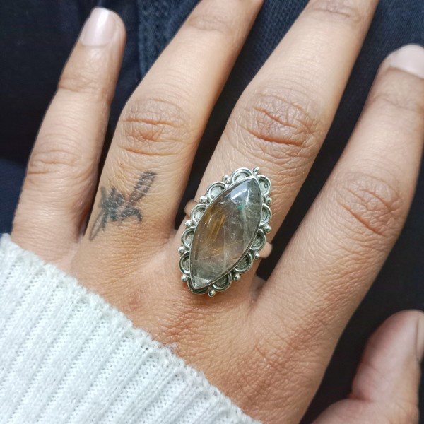 Rutilated Quartz  Ring RING-1159