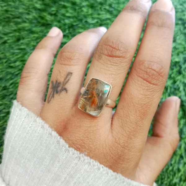 Rutilated Quartz  Ring RING-1165