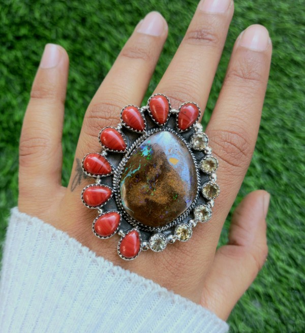 Boulder Opal Ring RING-1199