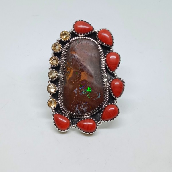 Boulder Opal Ring RING-1201