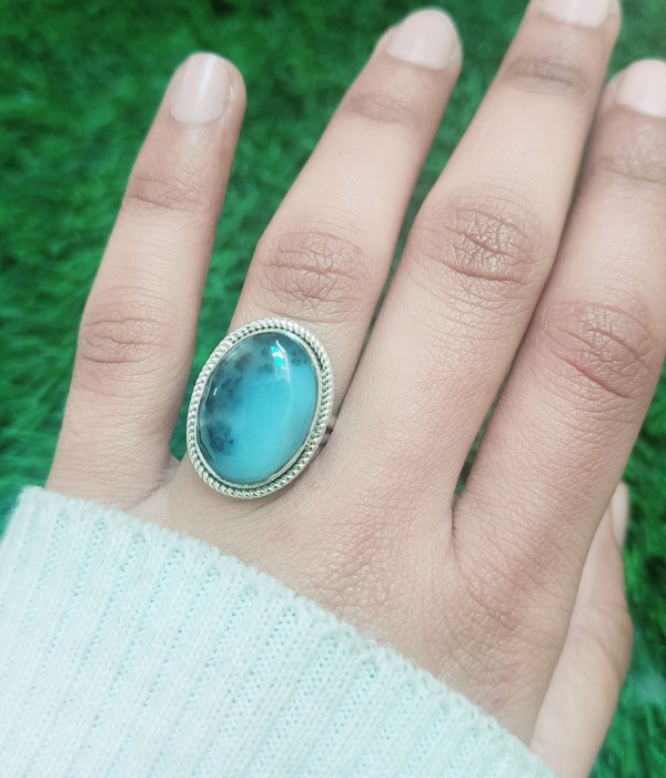 Dendritic opal Ring RING-1228