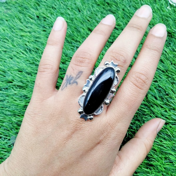 Black Onyx Ring RING-1514