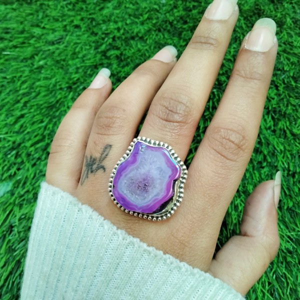 Agate(Purple) Ring RING-924