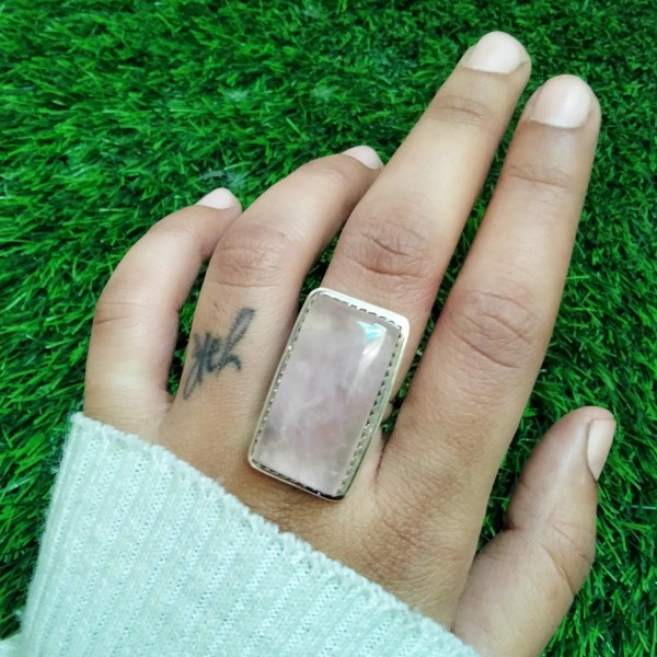 Rose Quartz Ring RING-973