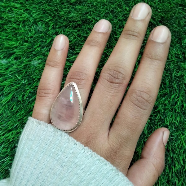 Rose Quartz Ring RING-974
