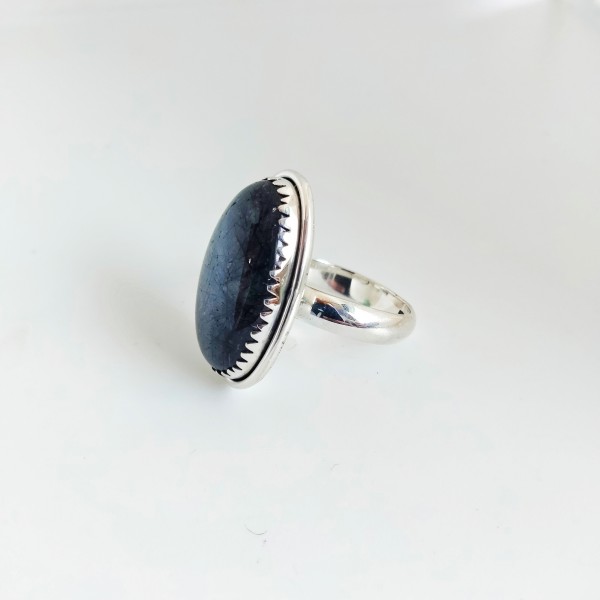 Black Rutiled Quartz Ring Ring-271