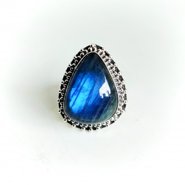 Pear Labradorite Ring RING-302