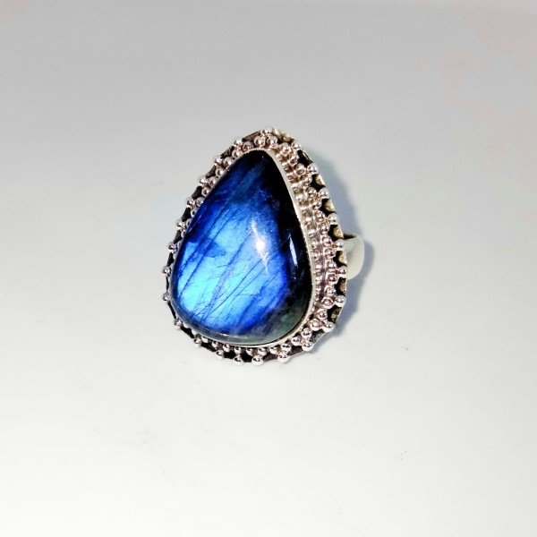 Pear Labradorite Ring RING-302