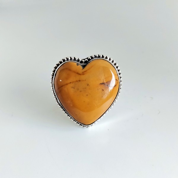 Brecciated Mookaite Ring Ring-318