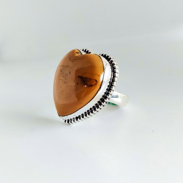 Brecciated Mookaite Ring Ring-318