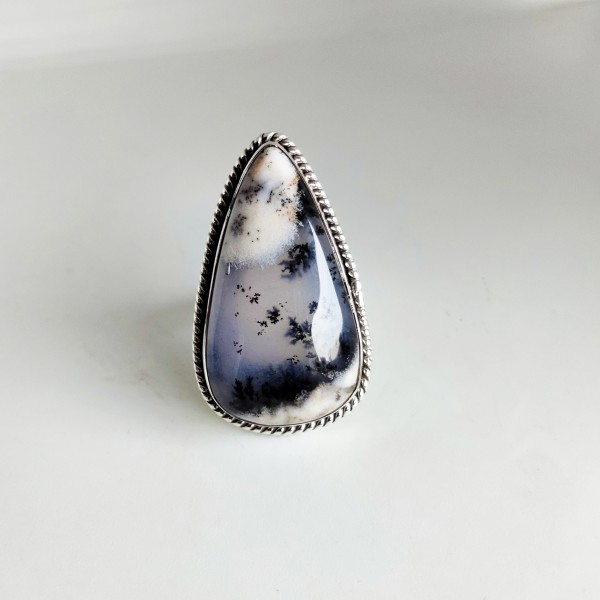 Dendritic Opal Ring Ring-341