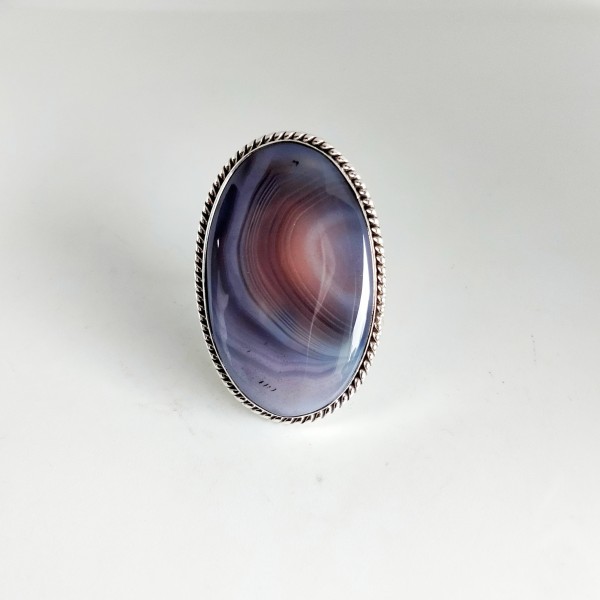 Botswana agate ring Ring-354