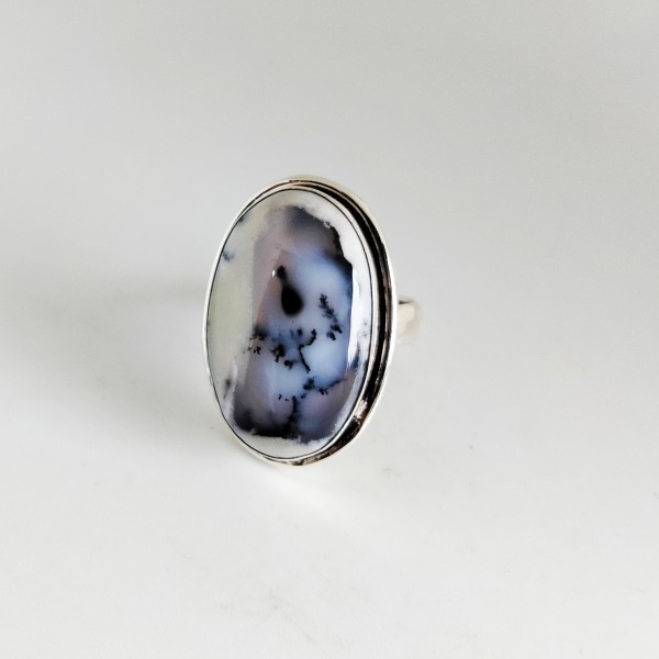 Dendritic Opal Ring RING-356