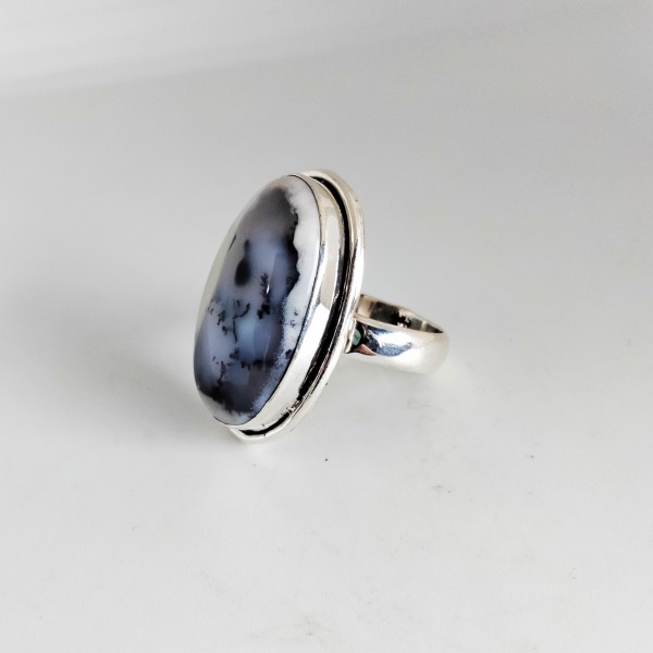 Dendritic Opal Ring RING-356