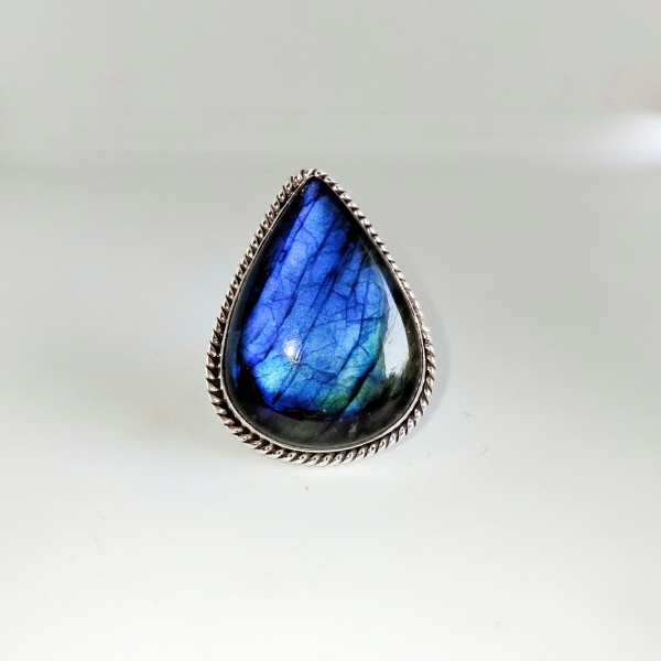 Stunning Blue Labradorite Ring  RING-367
