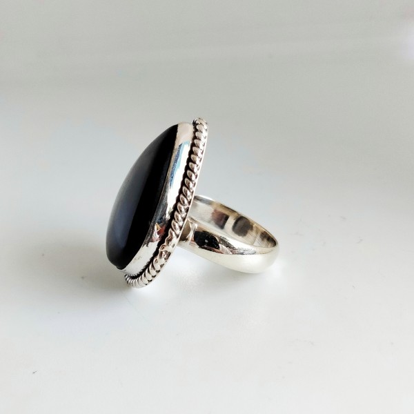 Black Obsidian Ring RING-381