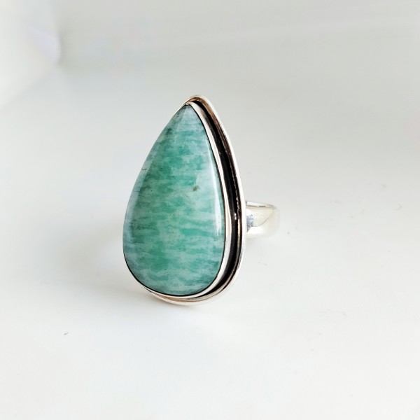 Genuine Amazonite Ring Ring-384
