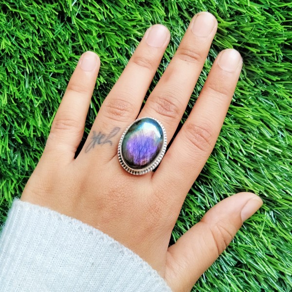 Purple Labradorite Ring Ring-561