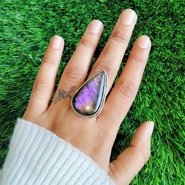 Purple Labradorite Ring Ring-564