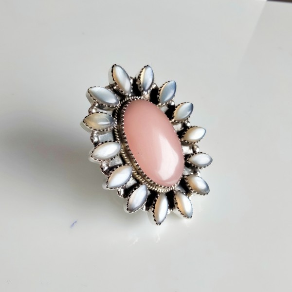 Pink Opal Ring RING-586