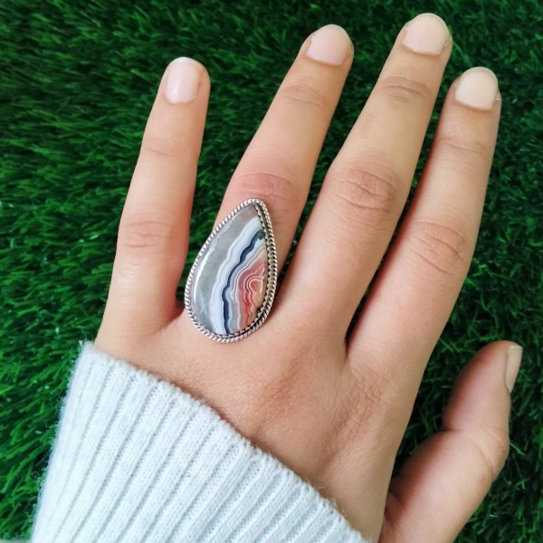 Crazy lace Agate Ring RING-653