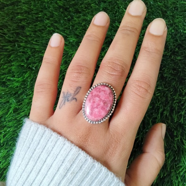 Thulite Oval Ring RING-691