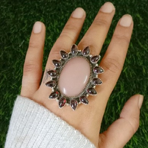Pink Opal Ring RING-705