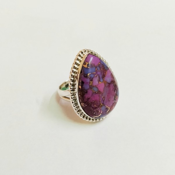Purple Copper Turquoise Ring RING-735