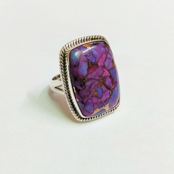 Purple Copper Turquoise Ring RING-737