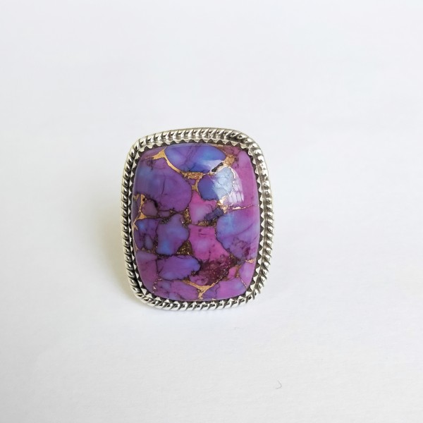 Purple Copper Turquoise Ring RING-751