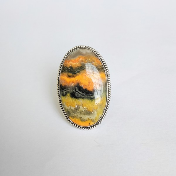 Bumble Bee Jasper Ring RING-753